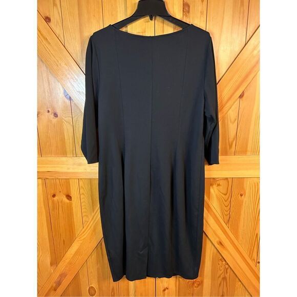Lane Bryant Black Zipper Dress Size 18 nwot (4814) - Picture 7 of 9